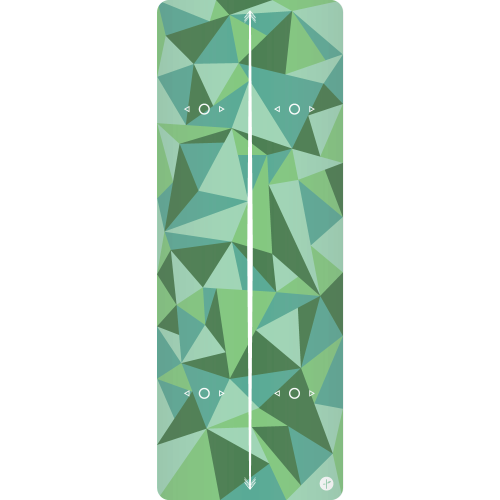 yogiterre FLOW yoga mat 4mm - geometric